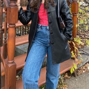 SOLD Zara hi rise straight leg jeans